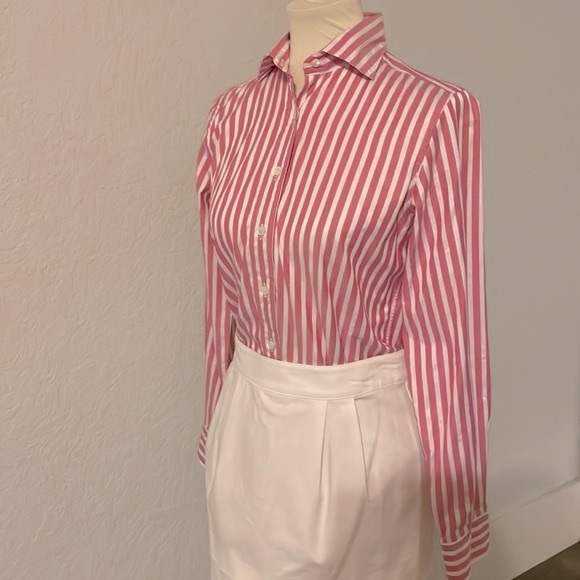 Faconnable pink and white striped shirt. Size XS - Picture 3 of 6